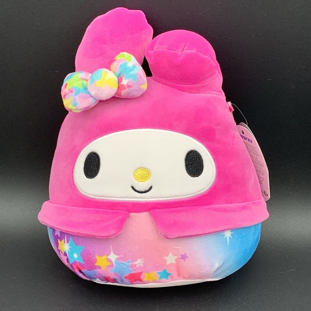 Squishmallows My‎ Melody Sanrio Pink Star Bow Plush 8 Inch SQSN00615 Jazwares